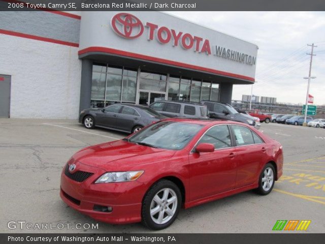 2008 Toyota Camry SE in Barcelona Red Metallic