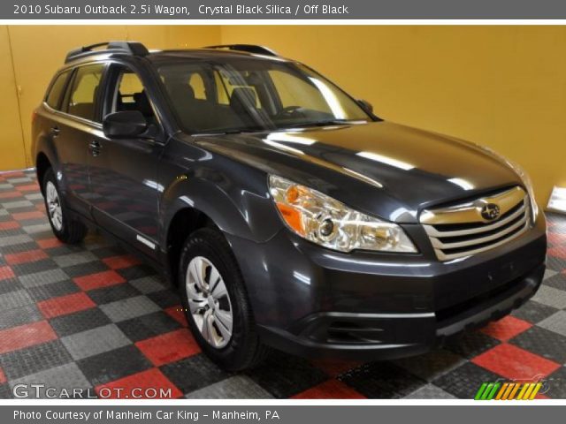 2010 Subaru Outback 2.5i Wagon in Crystal Black Silica