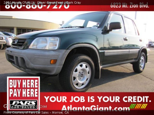 2001 Honda CR-V LX in Clover Green Pearl