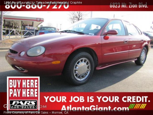 1996 Ford Taurus LX in Toreador Red Metallic