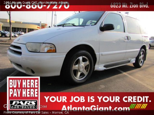 2001 Nissan Quest GXE in Nordic White