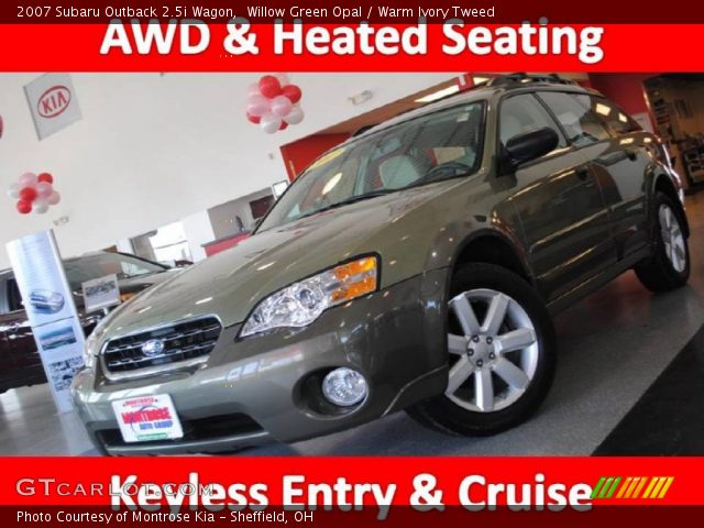 2007 Subaru Outback 2.5i Wagon in Willow Green Opal