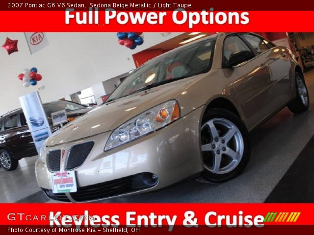 2007 Pontiac G6 V6 Sedan in Sedona Beige Metallic