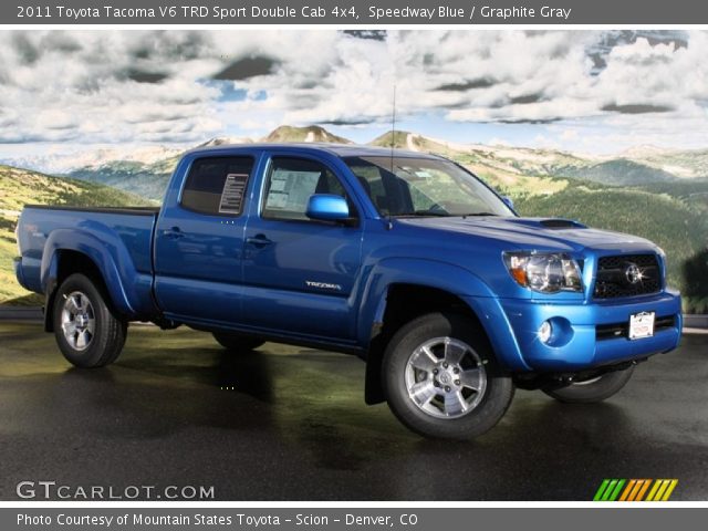 2011 Toyota Tacoma V6 TRD Sport Double Cab 4x4 in Speedway Blue