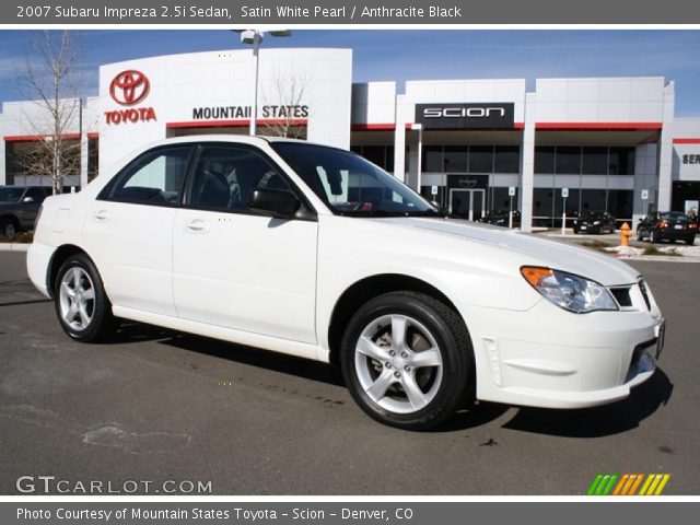 2007 Subaru Impreza 2.5i Sedan in Satin White Pearl