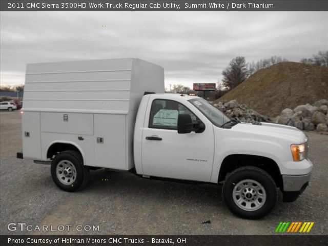 2011 GMC Sierra 3500HD Work Truck Regular Cab Utility in Summit White