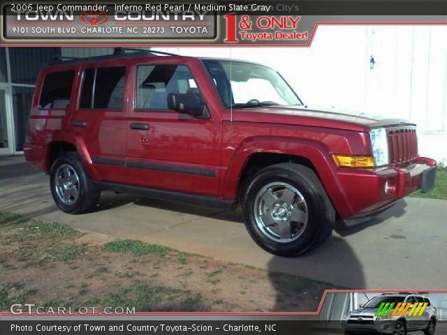 2006 Jeep Commander  in Inferno Red Pearl