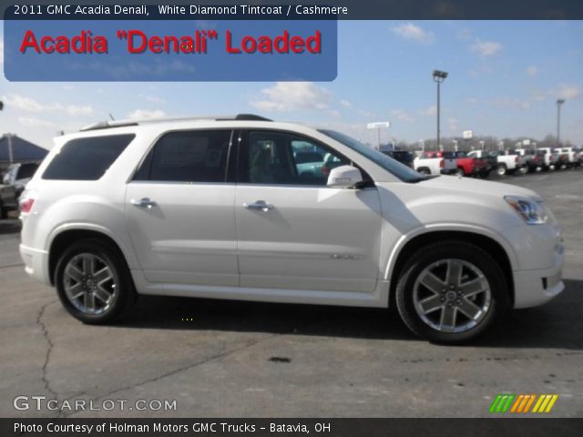 2011 GMC Acadia Denali in White Diamond Tintcoat