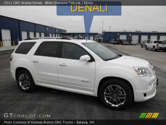 2011 GMC Acadia Denali in White Diamond Tintcoat