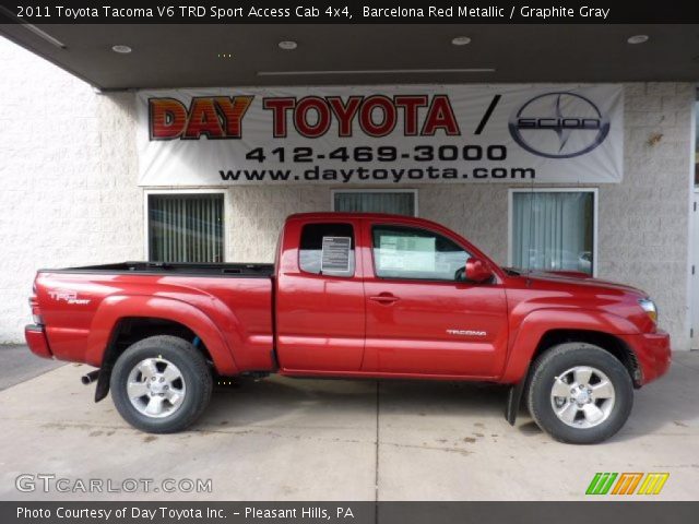 2011 Toyota Tacoma V6 TRD Sport Access Cab 4x4 in Barcelona Red Metallic