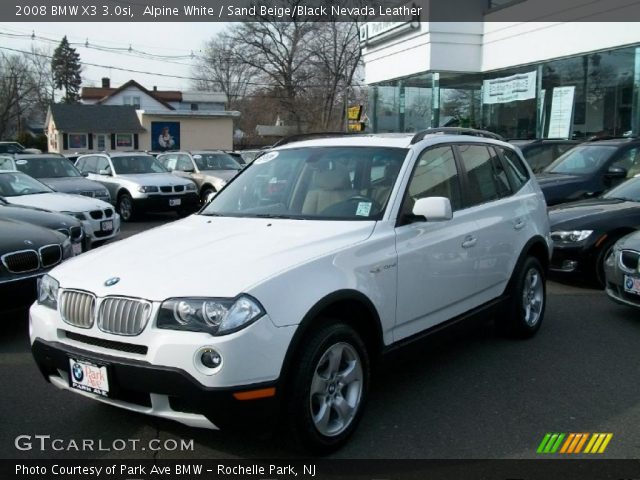 2008 BMW X3 3.0si in Alpine White