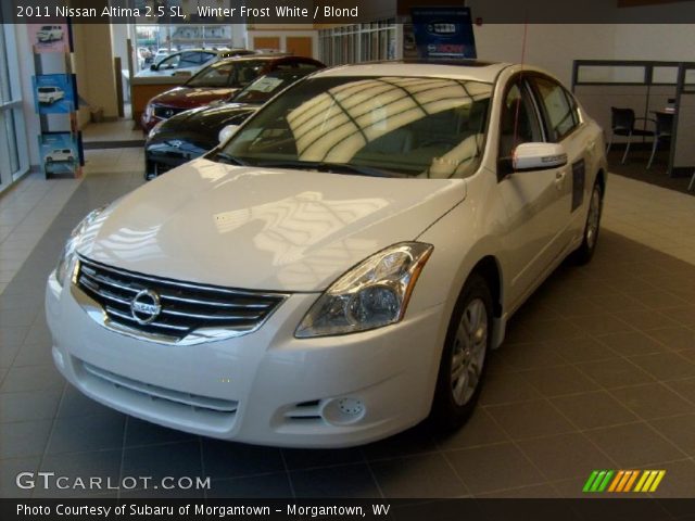2011 Nissan Altima 2.5 SL in Winter Frost White