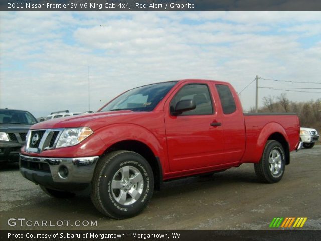 2011 Nissan Frontier SV V6 King Cab 4x4 in Red Alert