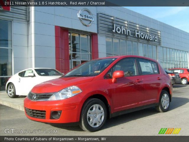 2011 Nissan Versa 1.8 S Hatchback in Red Alert