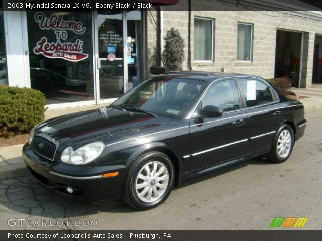 2003 Hyundai Sonata LX V6 in Ebony Black