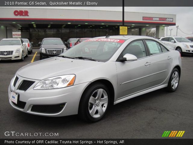 2010 Pontiac G6 Sedan in Quicksilver Metallic