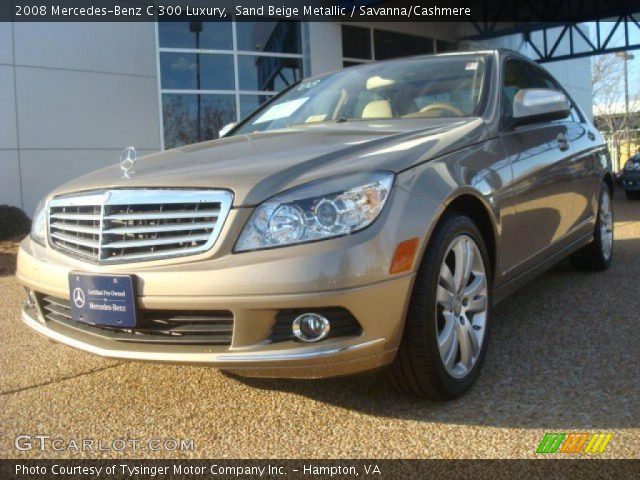 2008 Mercedes-Benz C 300 Luxury in Sand Beige Metallic
