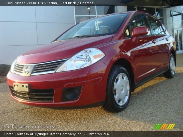 2009 Nissan Versa 1.8 S Sedan in Red Brick