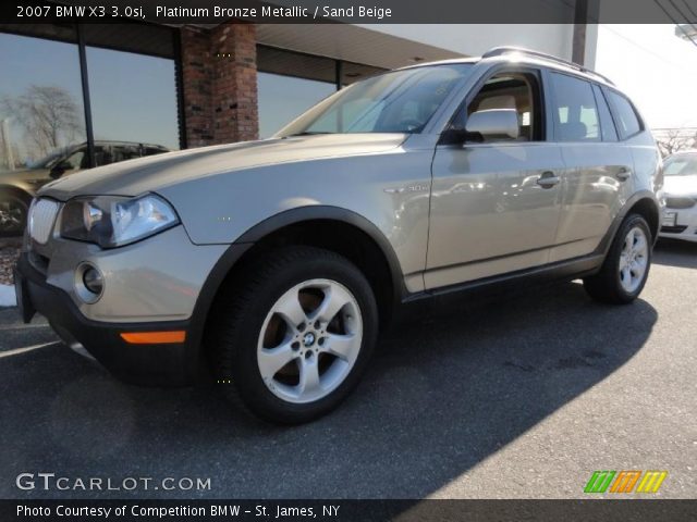 2007 BMW X3 3.0si in Platinum Bronze Metallic