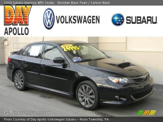 2009 Subaru Impreza WRX Sedan in Obsidian Black Pearl