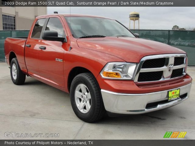 2009 Dodge Ram 1500 SLT Quad Cab in Sunburst Orange Pearl