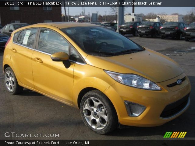 2011 Ford Fiesta SES Hatchback in Yellow Blaze Metallic Tri-Coat