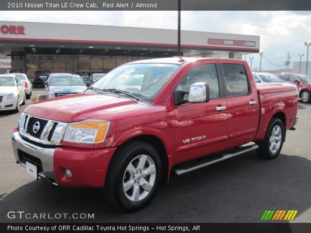 2010 Nissan Titan LE Crew Cab in Red Alert