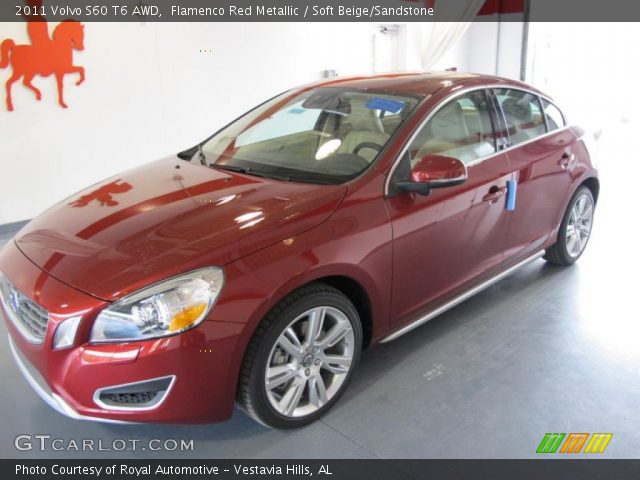 2011 Volvo S60 T6 AWD in Flamenco Red Metallic