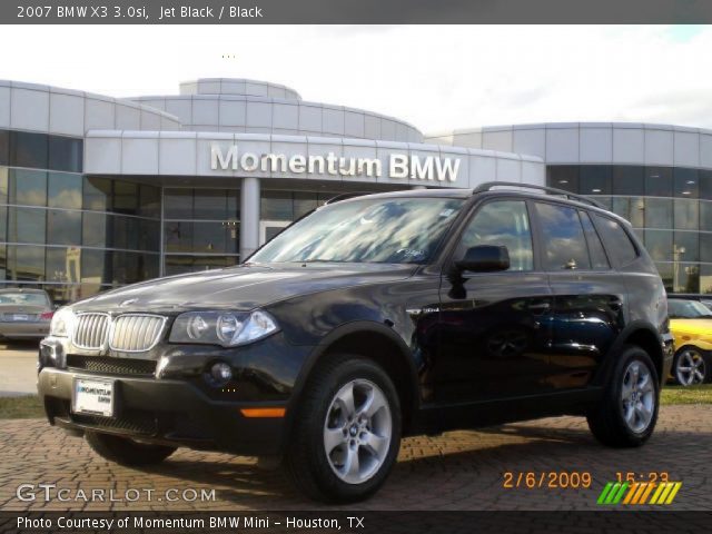 2007 BMW X3 3.0si in Jet Black