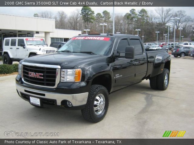 2008 GMC Sierra 3500HD SLT Crew Cab 4x4 Dually in Carbon Black Metallic