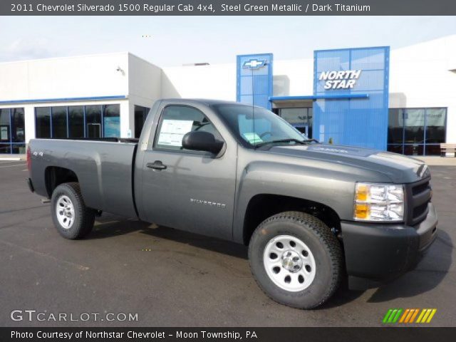 2011 Chevrolet Silverado 1500 Regular Cab 4x4 in Steel Green Metallic