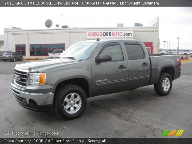 2011 GMC Sierra 1500 SLE Crew Cab 4x4 in Gray Green Metallic