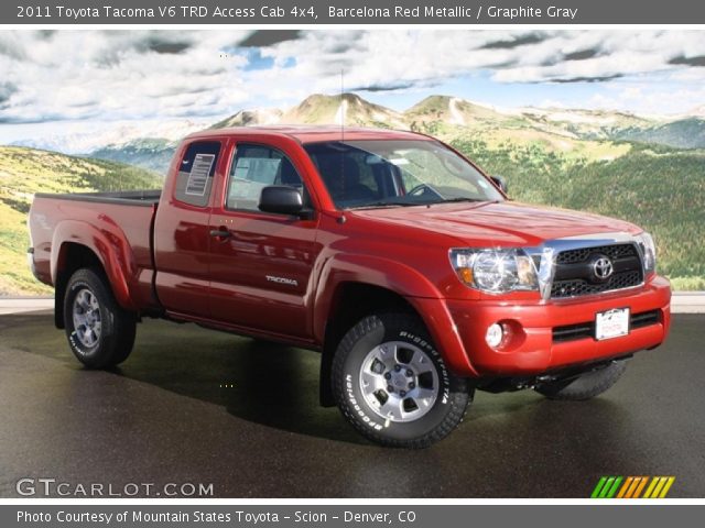 2011 Toyota Tacoma V6 TRD Access Cab 4x4 in Barcelona Red Metallic