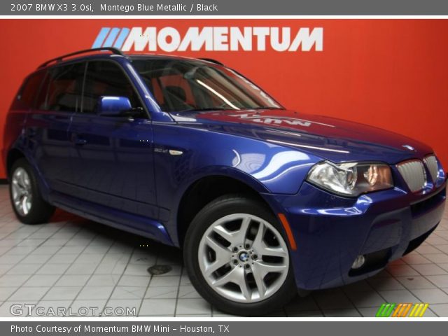 2007 BMW X3 3.0si in Montego Blue Metallic