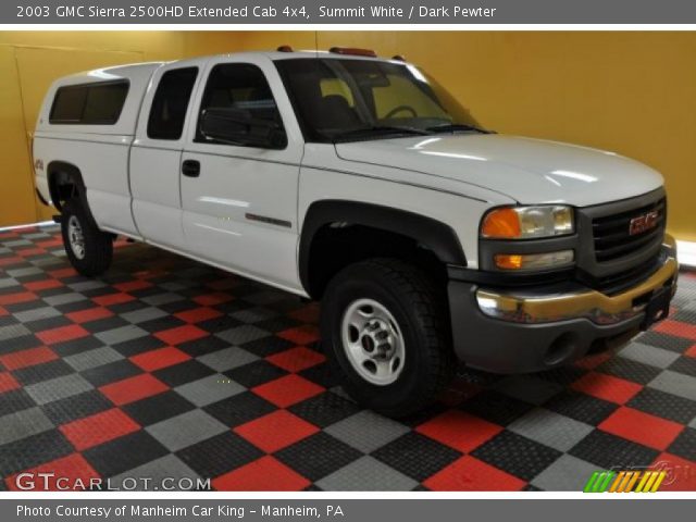 2003 GMC Sierra 2500HD Extended Cab 4x4 in Summit White
