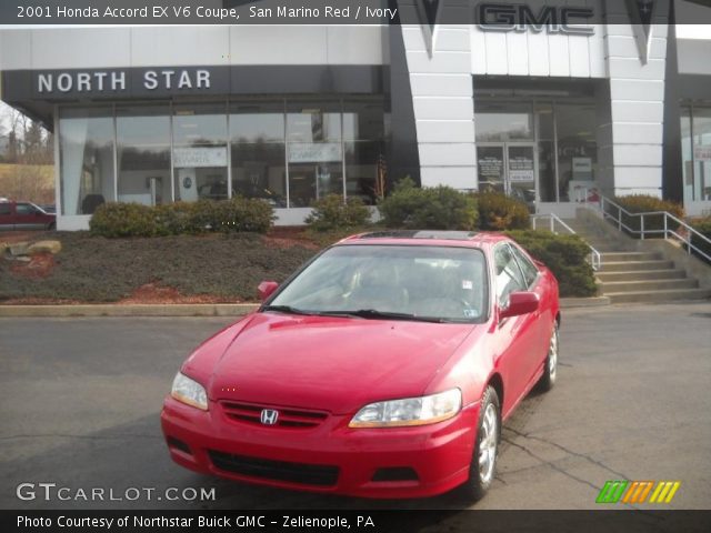 2001 Honda Accord EX V6 Coupe in San Marino Red