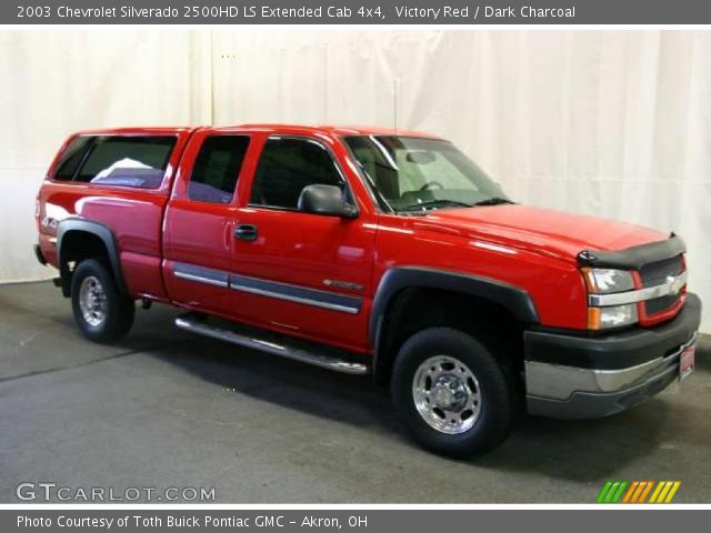 2003 Chevrolet Silverado 2500HD LS Extended Cab 4x4 in Victory Red
