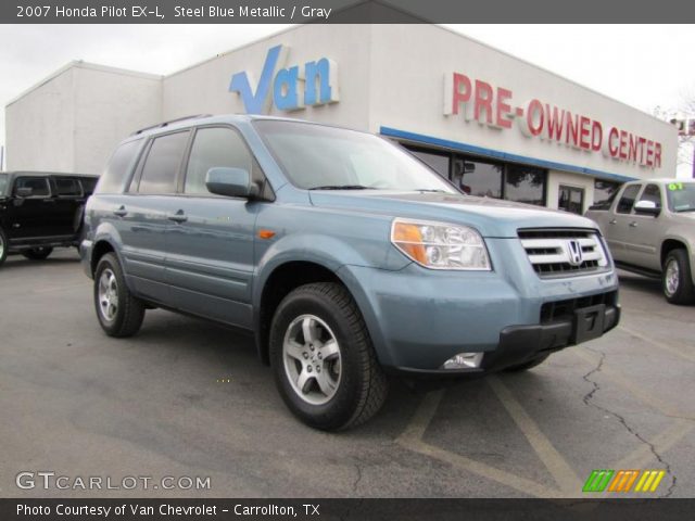 2007 Honda Pilot EX-L in Steel Blue Metallic