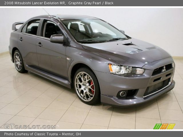 2008 Mitsubishi Lancer Evolution MR in Graphite Gray Pearl