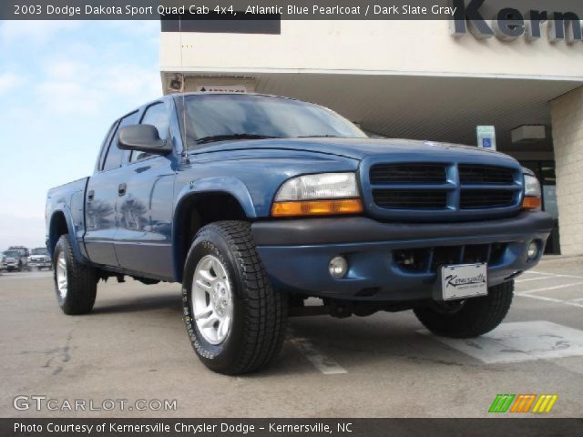 2003 Dodge Dakota Sport Quad Cab 4x4 in Atlantic Blue Pearlcoat