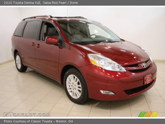 2010 Toyota Sienna XLE in Salsa Red Pearl