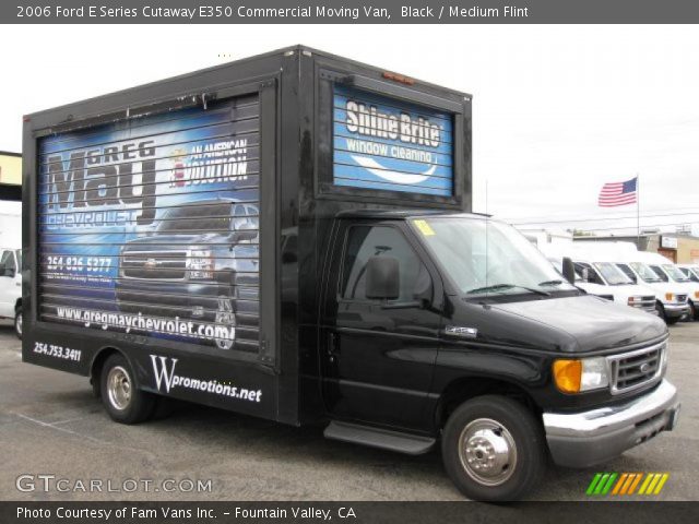 2006 Ford E Series Cutaway E350 Commercial Moving Van in Black