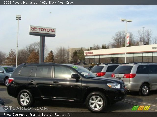 2008 Toyota Highlander 4WD in Black