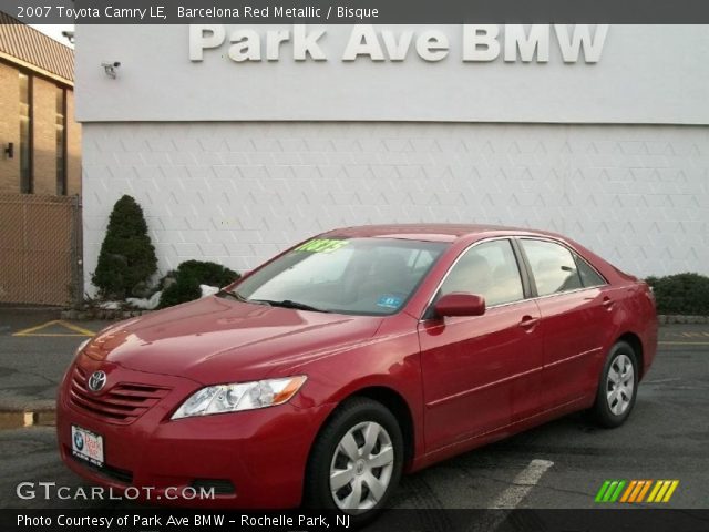 2007 Toyota Camry LE in Barcelona Red Metallic