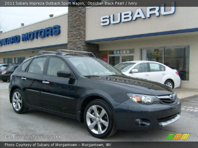 2011 Subaru Impreza Outback Sport Black. Obsidian Black Pearl 2011