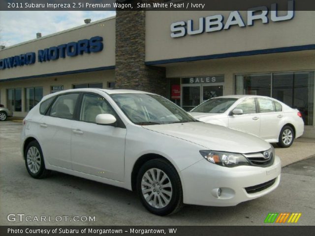 2011 Subaru Impreza 2.5i Premium Wagon in Satin White Pearl