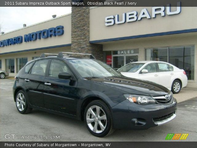 2011 Subaru Impreza Outback Sport Black. Obsidian Black Pearl 2011