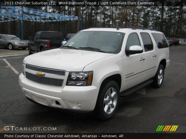 2011 Chevrolet Suburban LTZ in White Diamond Tricoat