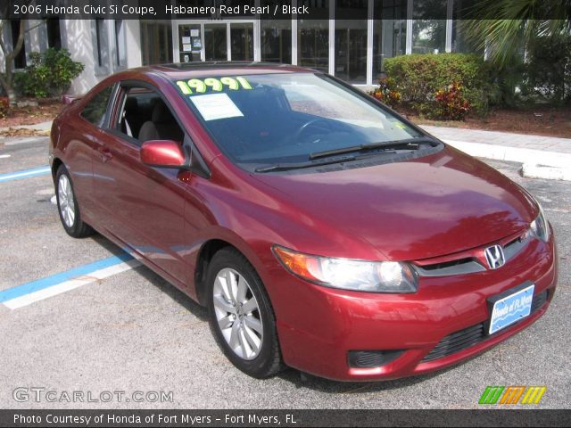 2006 Honda Civic Si Coupe in Habanero Red Pearl