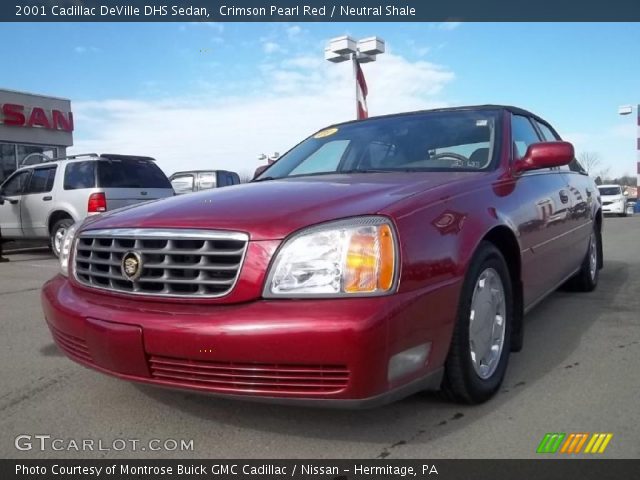 2001 Cadillac DeVille DHS Sedan in Crimson Pearl Red